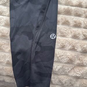 Lululemon Black Camouflage Leggings